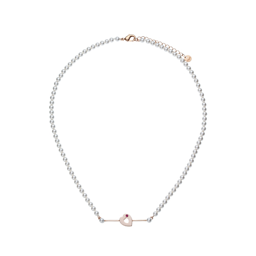 heart pearl necklace