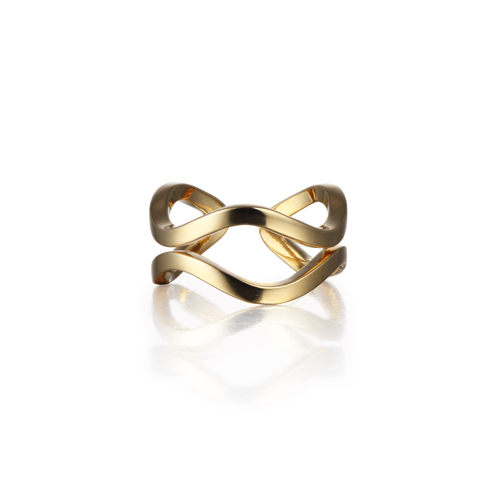 WAVE basig ring gold