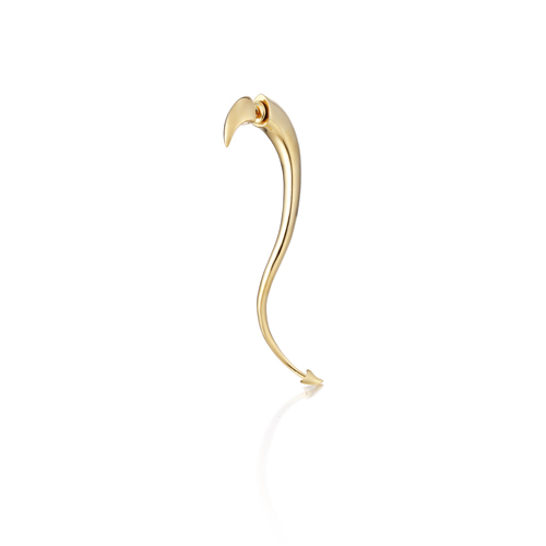 DEVIL&#039;s tail gold_ single earring