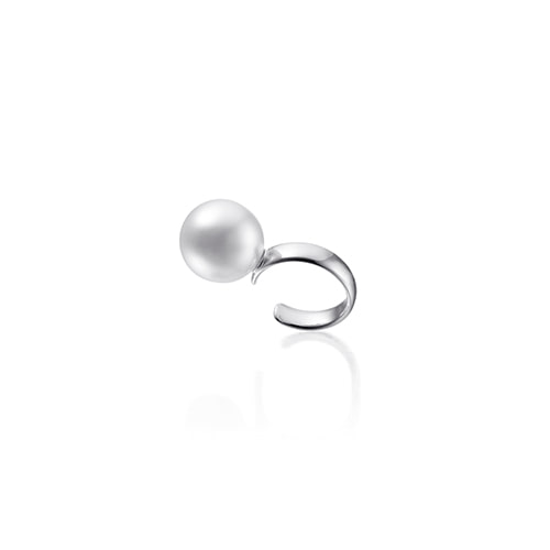 10mm pearl earcuff_white gold