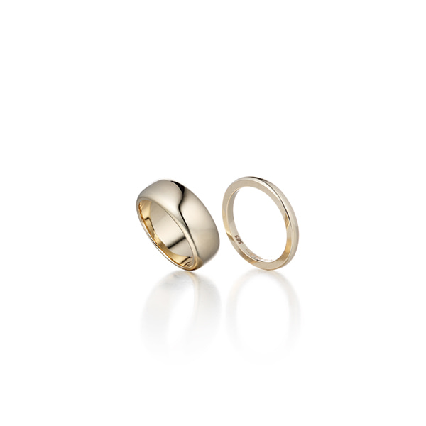 double solid ring_ gold